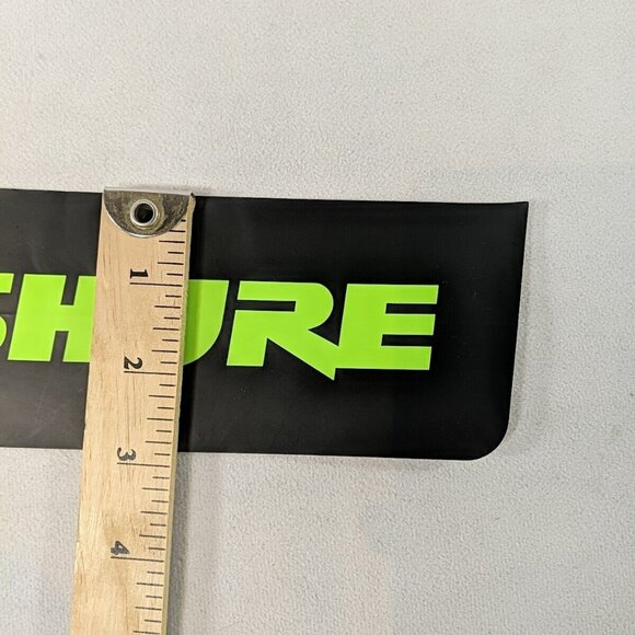 Shure Sticker 8x3 in Black Neon Green Microphones Bumper 330B41666 - Picture 6 of 7